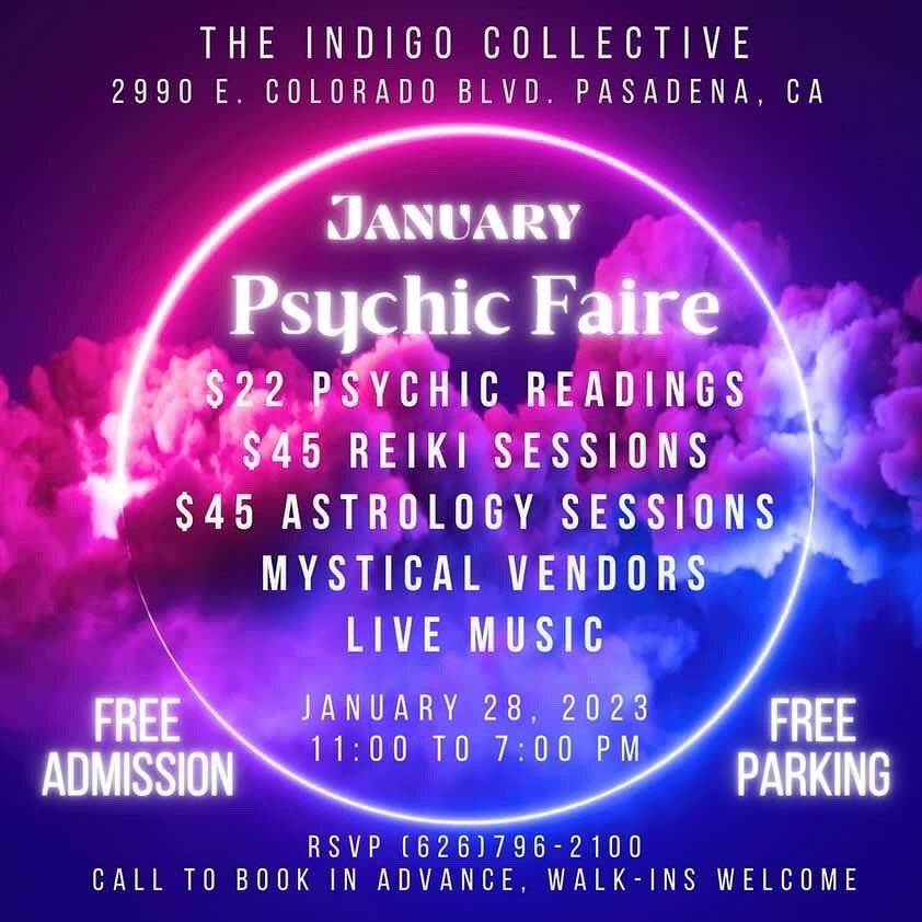 Psychic Faire at The Indigo Collective in Pasadena