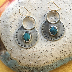 Turquoise and Silver Earrings