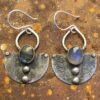 Labradorite and Silver Dangle Earrings