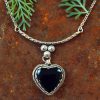 Black Onyx Heart Necklace