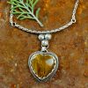 Tiger’s Eye Heart Necklace