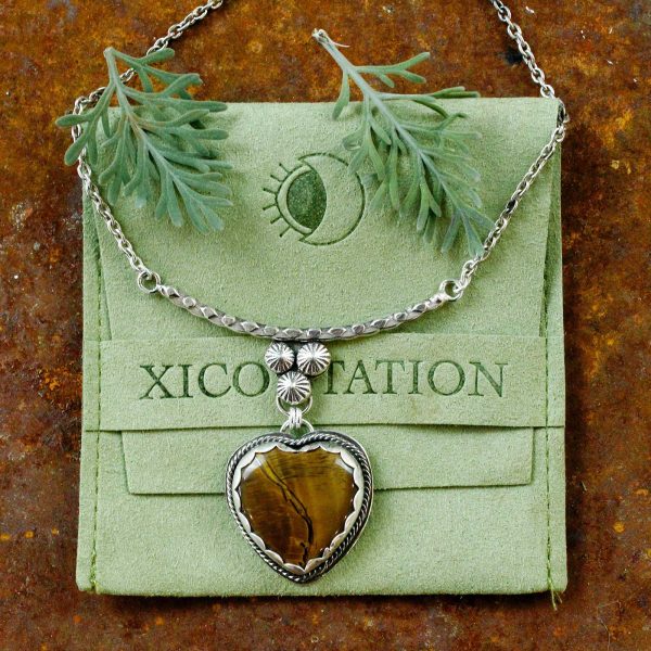 Tiger’s Eye Heart Necklace