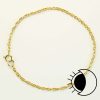 14K gold filled rope chain bracelet.